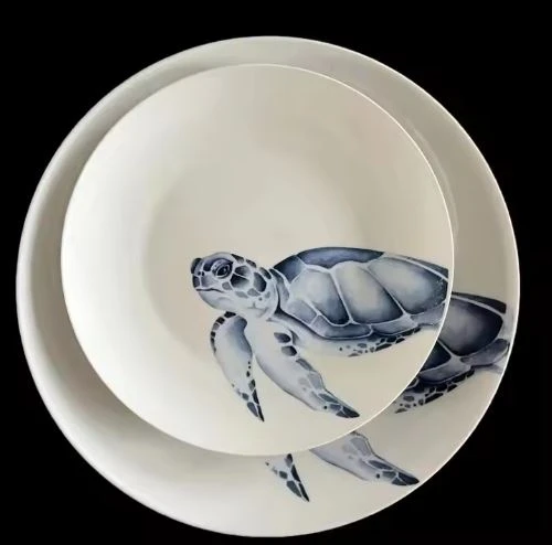Decal Ceramic Dinner For Kitchen Home Use